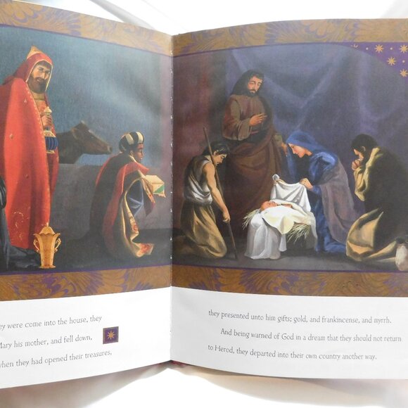 Hallmark The Christmas Story Adapted from the Bible Gospels Book 1993 - Picture 7 of 9